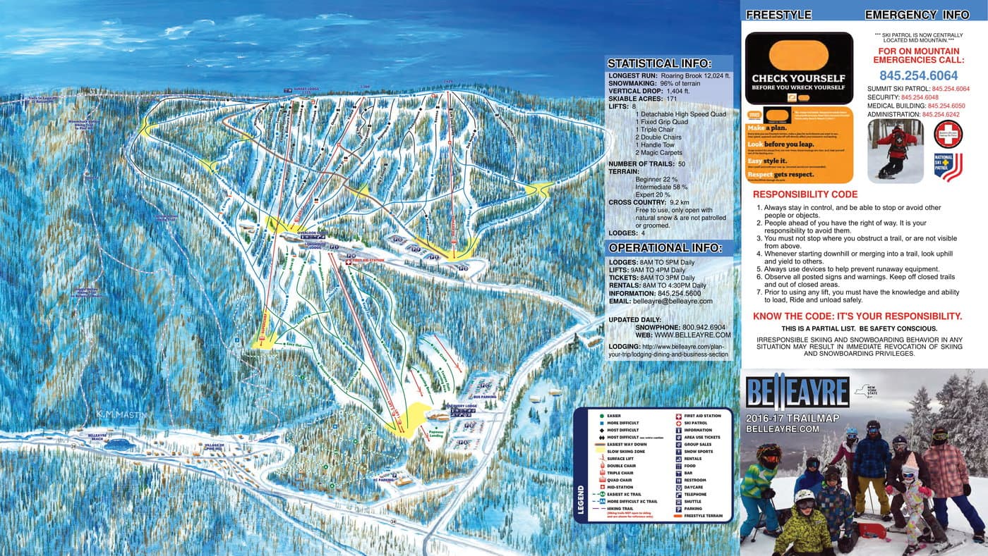 Belleayre Trail Map