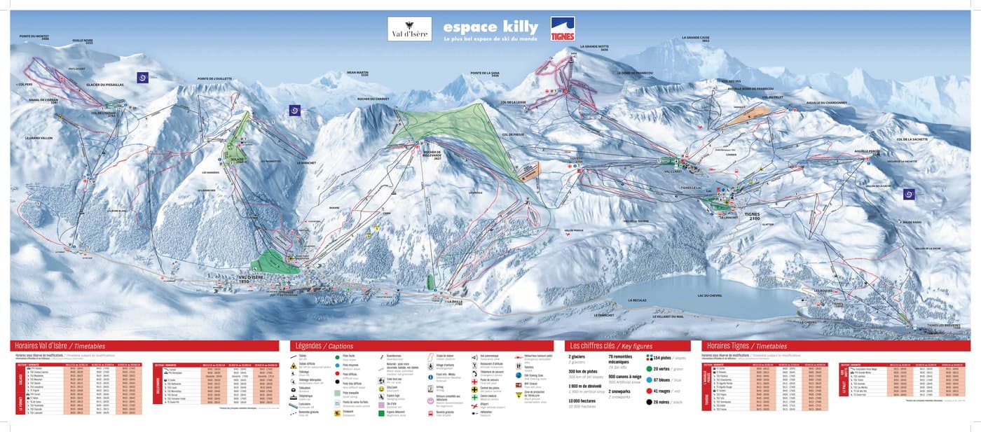 Tignes Trail Map